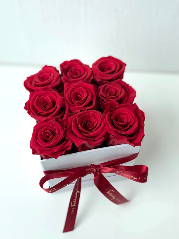 Everlasting Rose Box Rouge Red