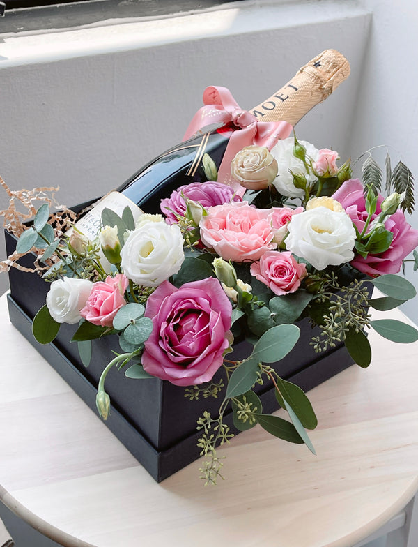 Florist's Choice | Moët & Chandon Bloom Box [Customized]