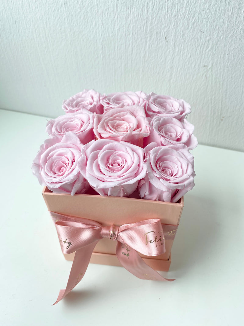 Everlasting Rose Box Lace Pink