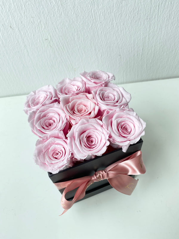 Everlasting Rose Box Lace Pink